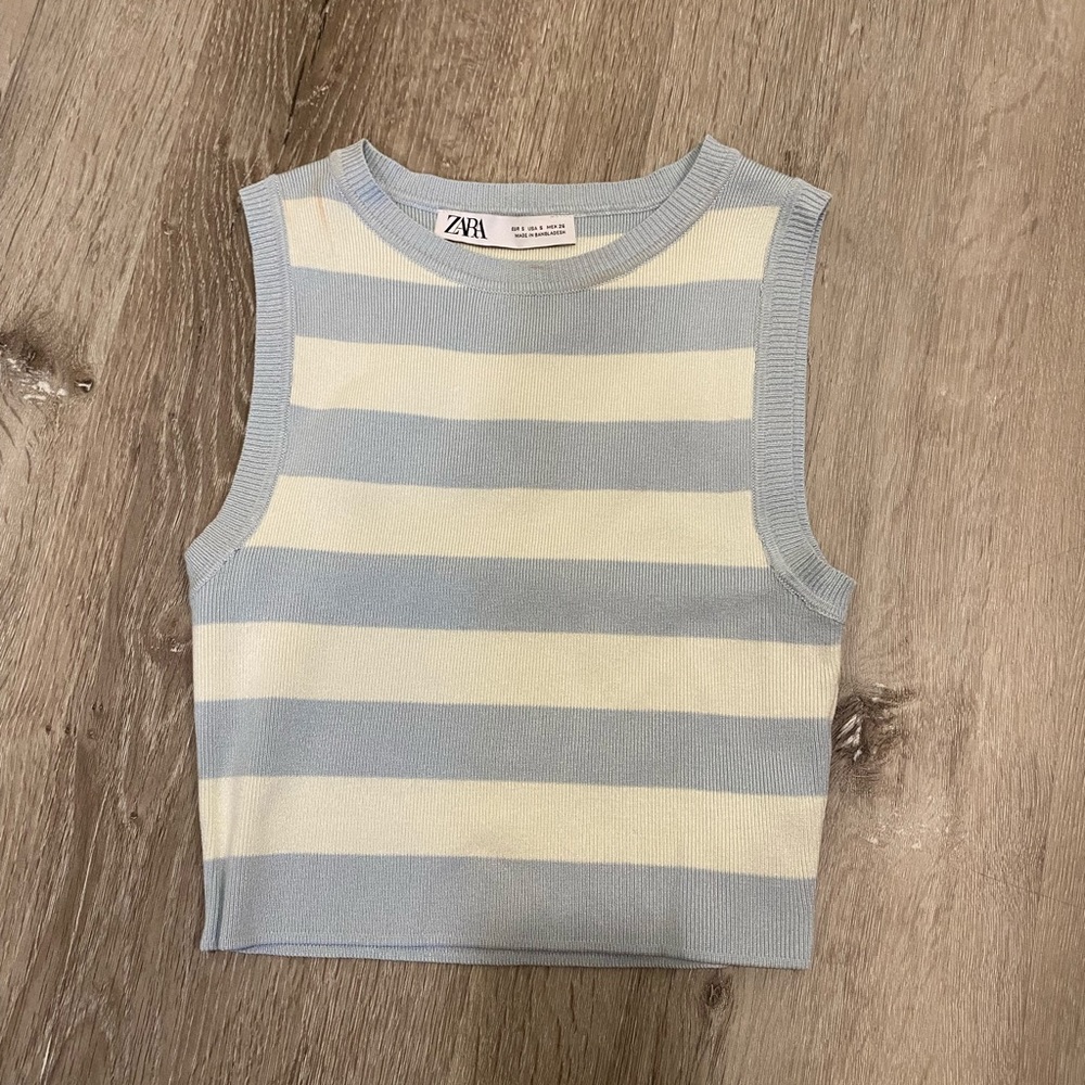 Zara crop tank top size small